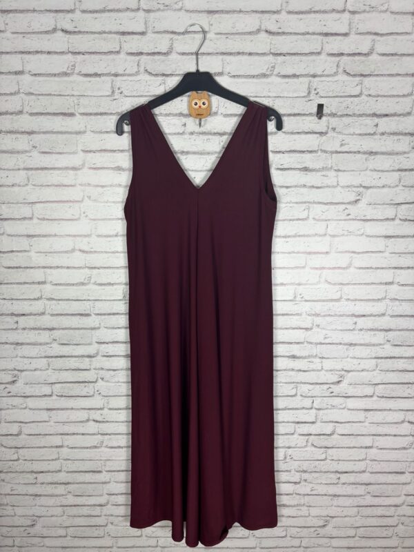 VESTIDO PUNTO DE SEDA CIRUELA