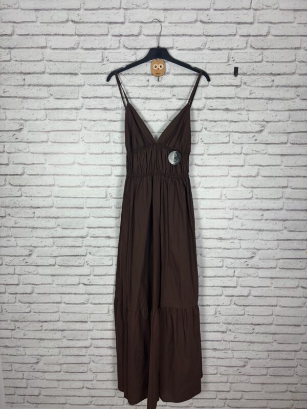 VESTIDO TIRANTES MARRON - Imagen 2