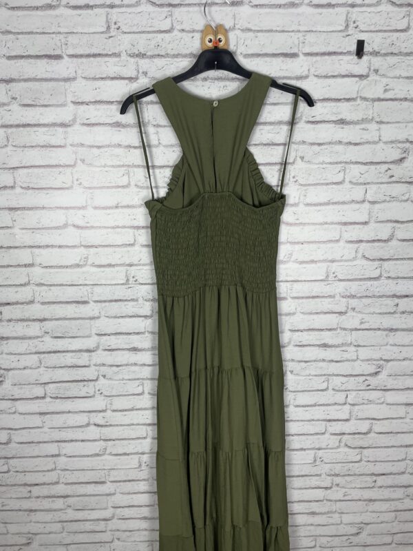 VESTIDO CRUZADO CON VOLANTITO VERDE - Imagen 2