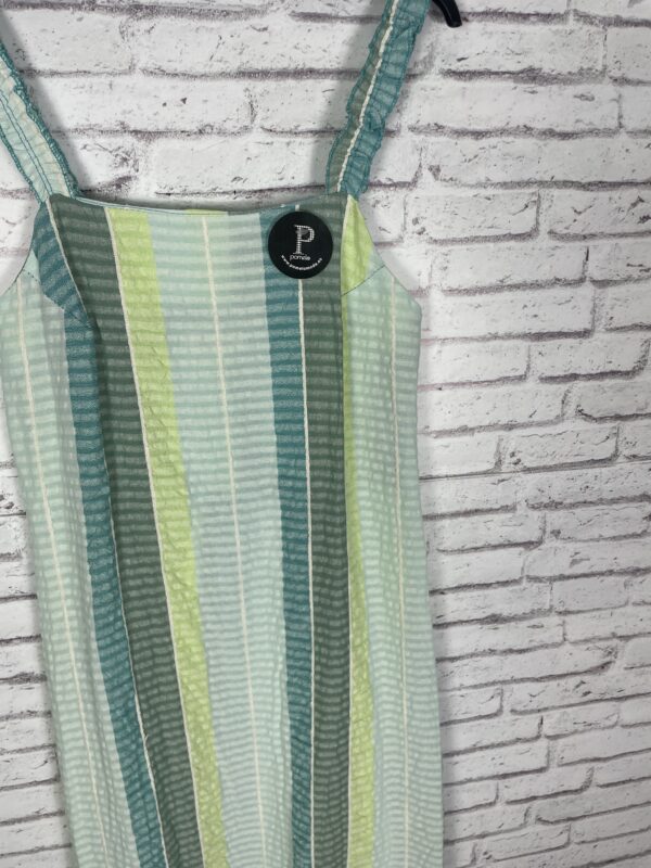 VESTIDO RAYAS TONOS VERDES - Imagen 4