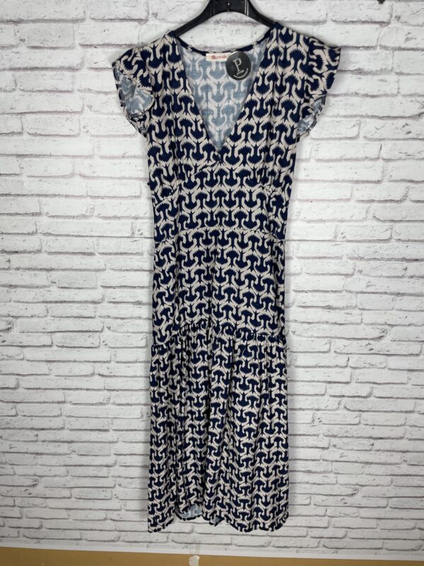 VESTIDO ESTAMPADO COTILLA MARINO