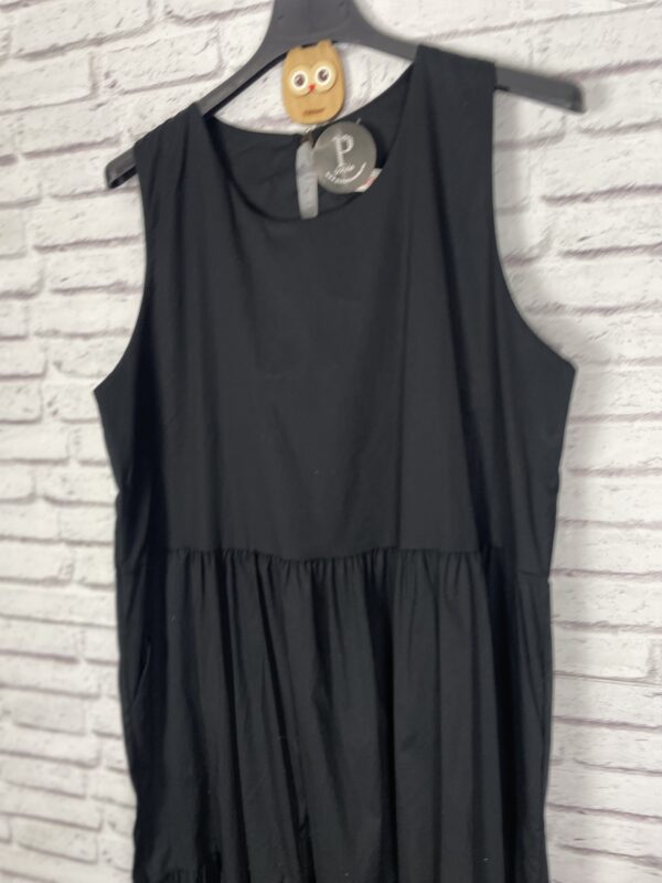 VESTIDO NEGRO BOLSILLOS - Imagen 2