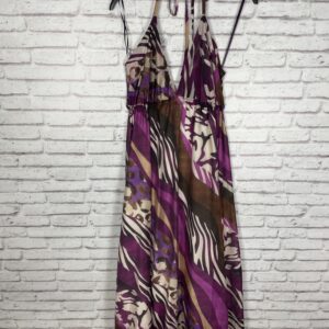 VESTIDO ESTAMPADO ANIMAL PRINT MALVA