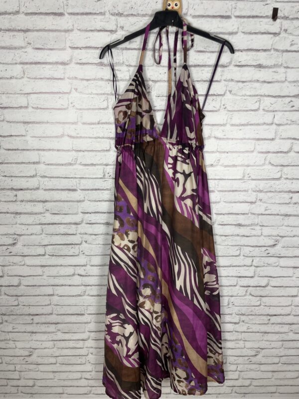 VESTIDO ESTAMPADO ANIMAL PRINT MALVA
