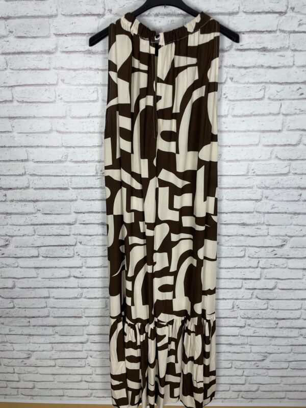 VESTIDO ESTAMOADO ETNICO MARRON - Imagen 3
