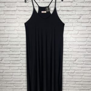 VESTIDO PUNTO SEDA NEGRO SISA METIDA