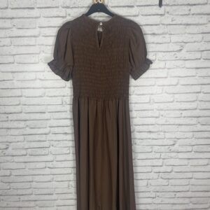 VESTIDO NIDO DE ABEJA MARRON