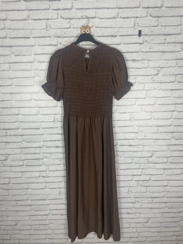 VESTIDO NIDO DE ABEJA MARRON
