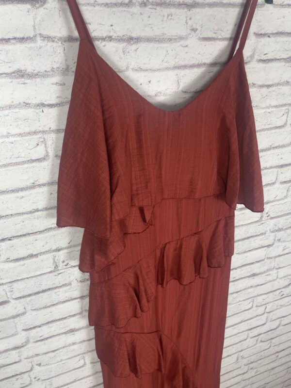 VESTIDO VOLANTES TEJA - Imagen 2