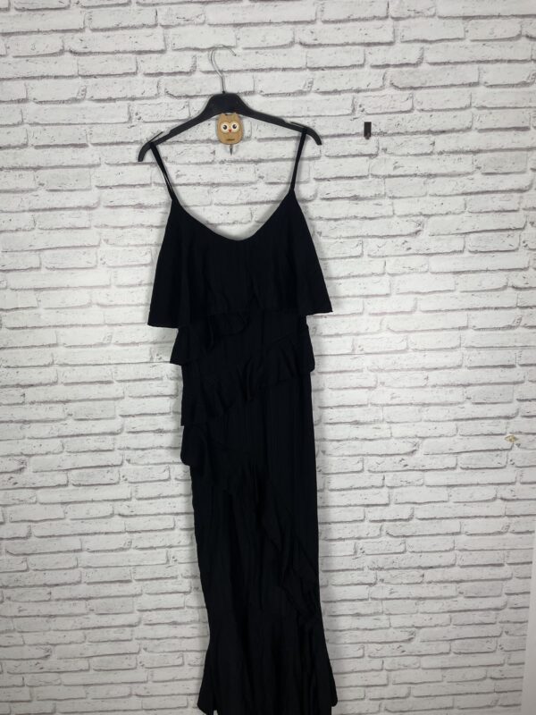 VESTIDO VOLANTES NEGRO - Imagen 2