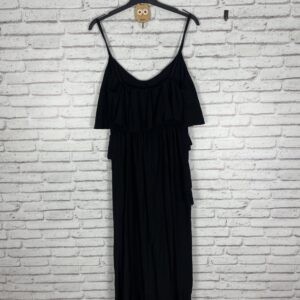 VESTIDO VOLANTES NEGRO