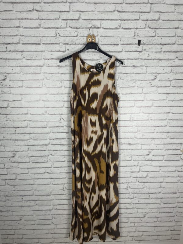 VESTIDO PUNTO DESEDA ESTAMPADO ETNICO