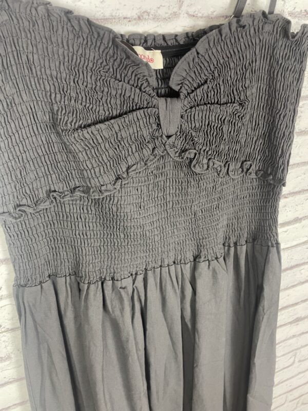 VESTIDO LINO GRIS - Imagen 3