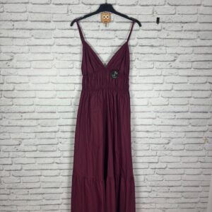 VESTIDO TIRANTES CIRUELA