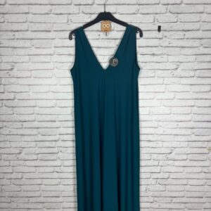 VESTIDO PUNTO DE SEDA AZUL
