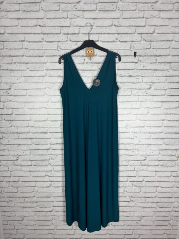 VESTIDO PUNTO DE SEDA AZUL