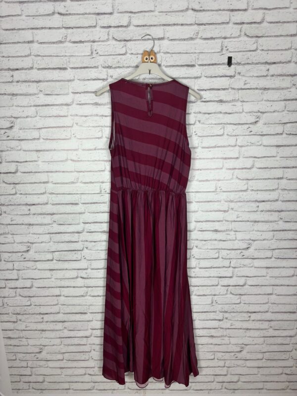 VESTIDO RAYAS CIRUELA - Imagen 2