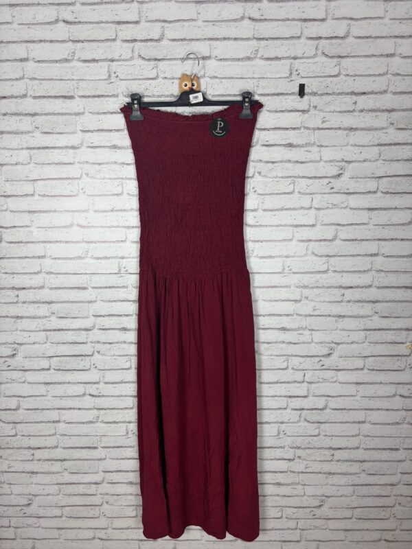 VESTIDO NIDO DE ABEJA CIRUELA - Imagen 2