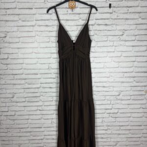 VESTIDO MARTRON ESCOTE PICO