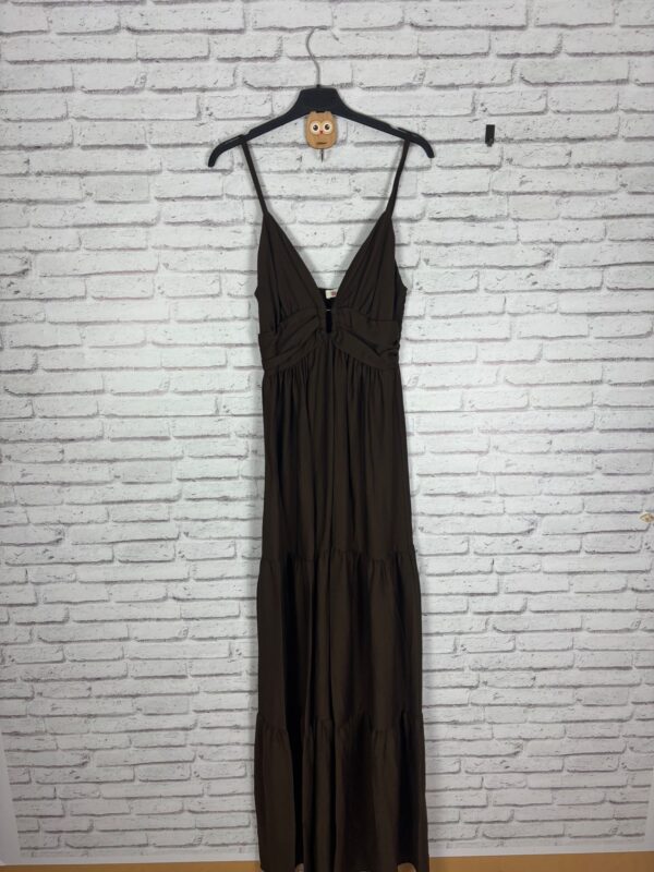 VESTIDO MARTRON ESCOTE PICO