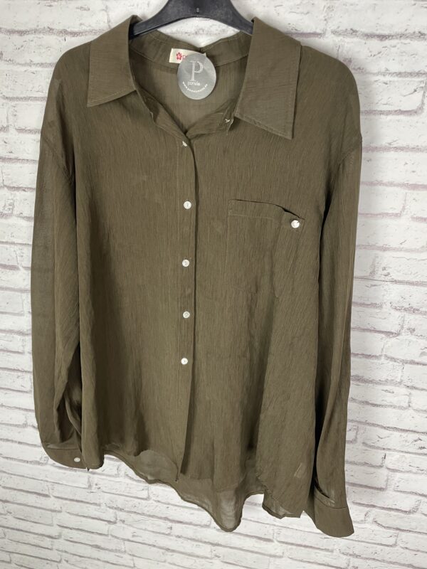 CAMISA GASA MARRON - Imagen 2