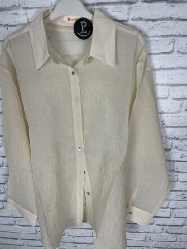 BLUSA GASA PARTE TRSERA BORDADA - Imagen 2