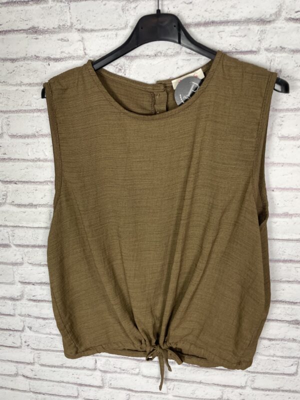 CAMISA RECOGIDA CAMEL - Imagen 2