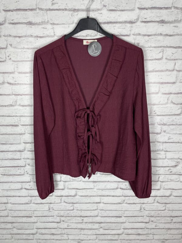 BLUSA LACITOS BURDEOS