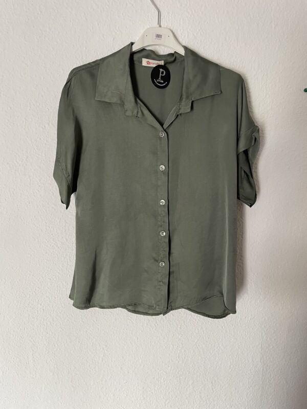 CAMISA SATINADA VERDE