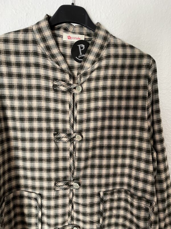 CHAQUETA CUADROS DETALLE BOTONES - Imagen 3