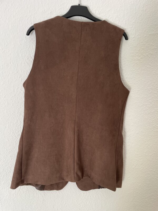 CHALECO ANTELINA BOTONES MARRON - Imagen 4