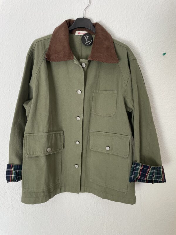 CHAQUETA LONETA DETALLES CUADROS
