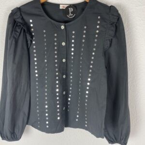 CAMISA GRIS TACHUELAS