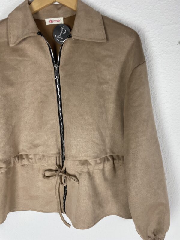 CHAQUETA ANTELINA BEIG - Imagen 2