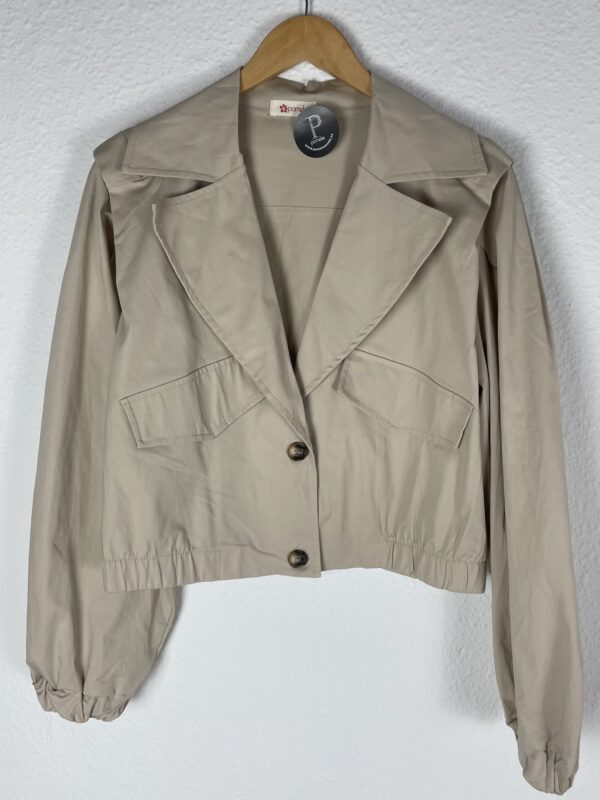 CHAQUETA GABARDINA BEIG