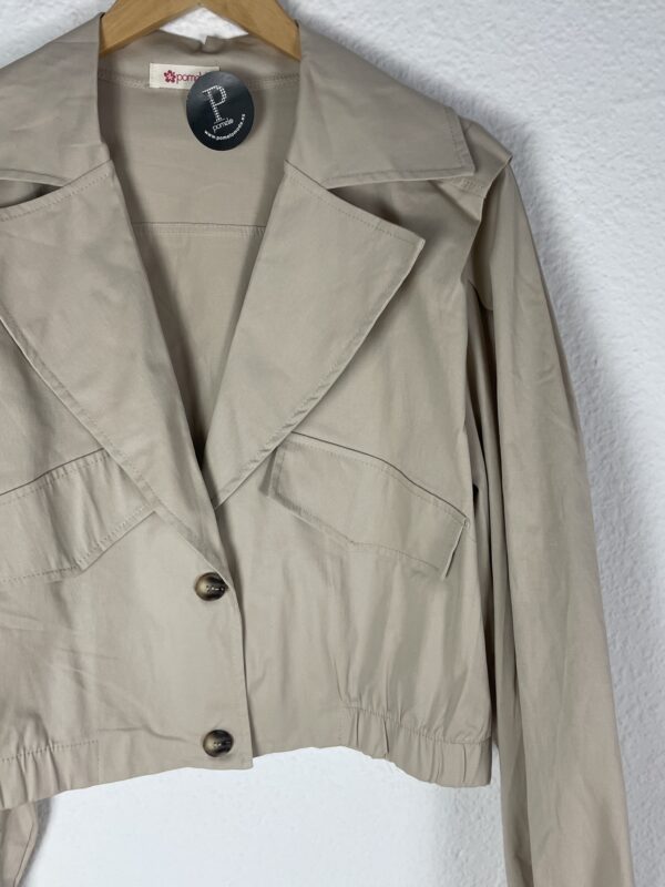 CHAQUETA GABARDINA BEIG - Imagen 2