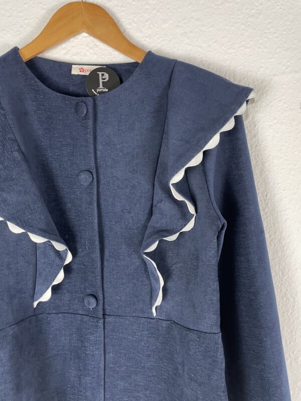 CHAQUETA VOLANTES MARINO - Imagen 2
