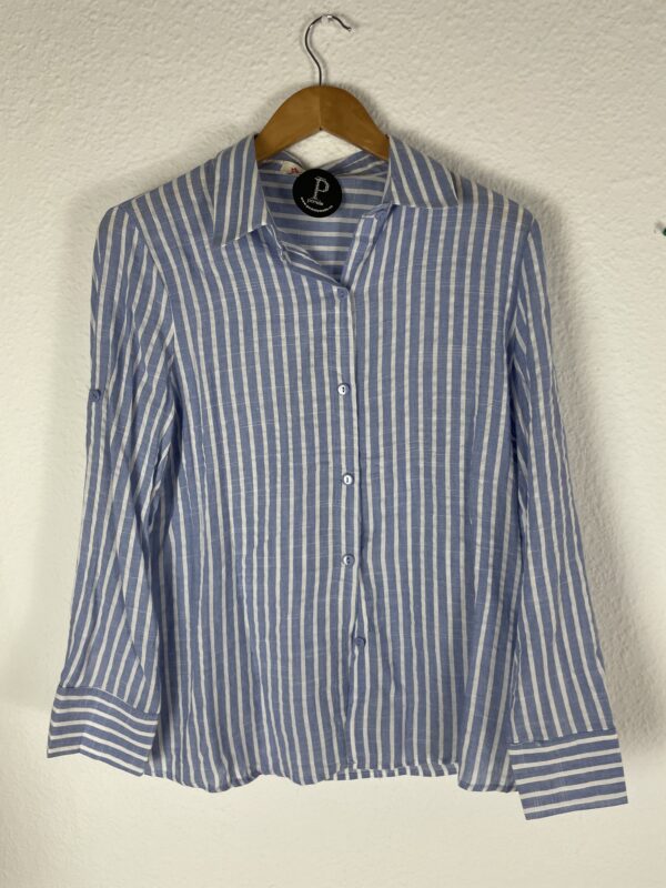 CAMISA RAYAS AZUL Y BLANCO