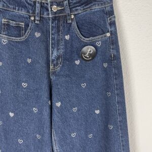 PANTALON VAQUERO CORAZONES BRILLI