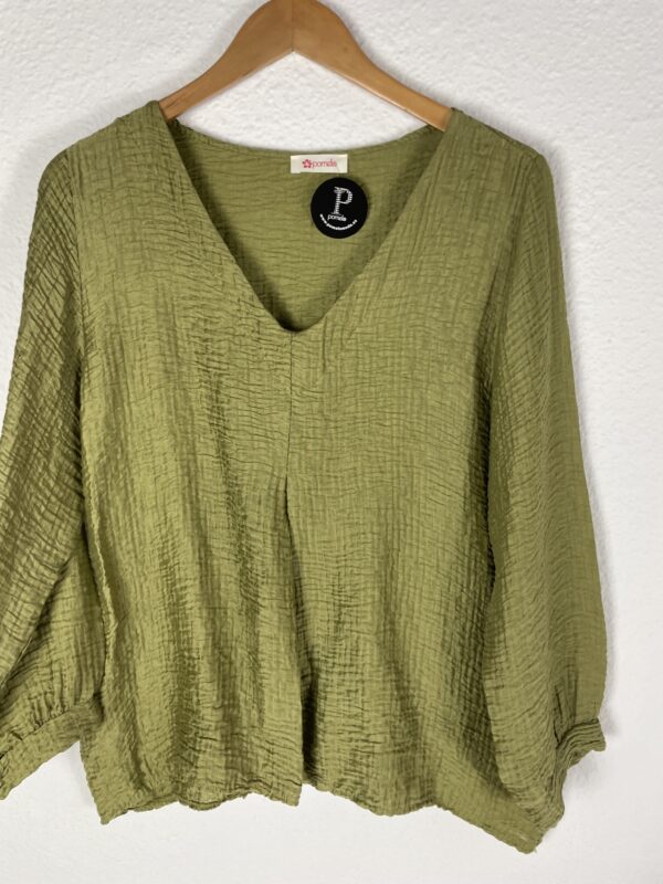 CAMISA PICO ARRUGADA LIMA
