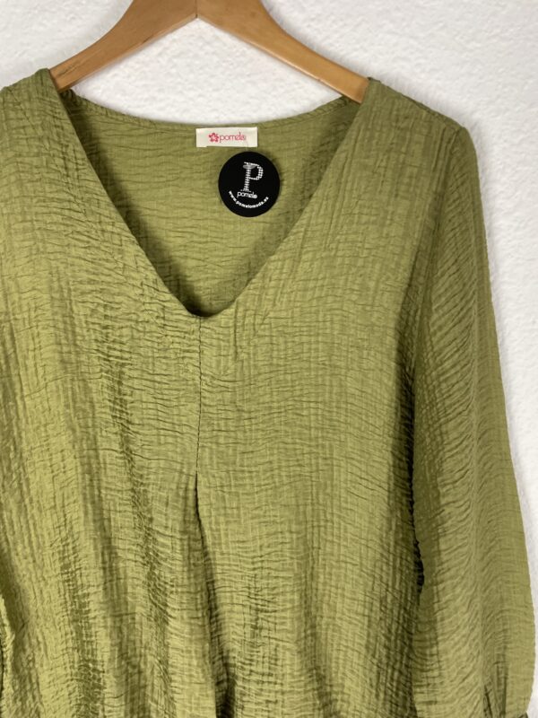 CAMISA PICO ARRUGADA LIMA - Imagen 2