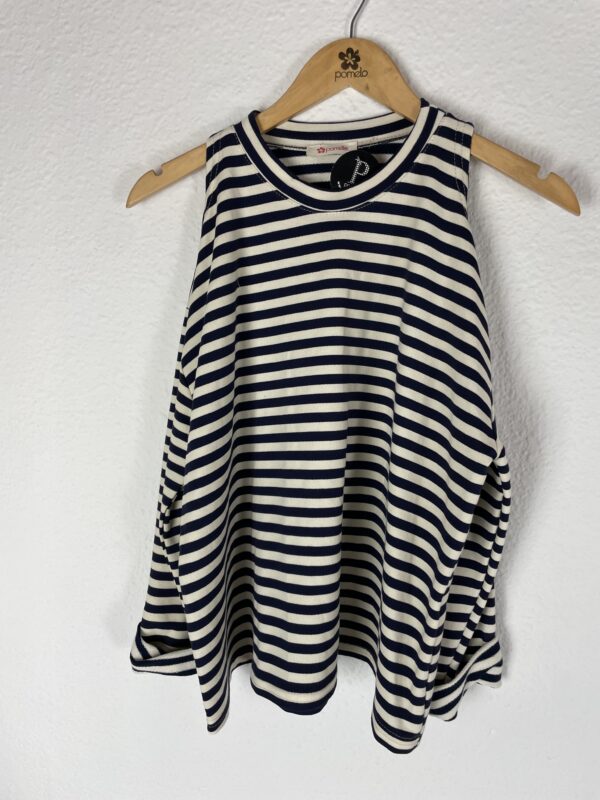 CAMISETA RAYAS MARINO HOMBROS AIRE