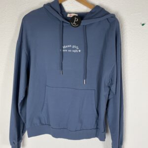 SUDADERA AZUL CAPUCHA