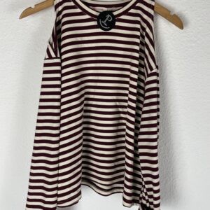 CAMISETA RAYAS BURDEOS