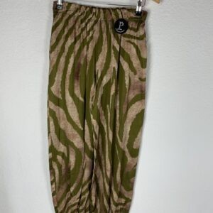 PANTALON SATINADO CEBRA RECOGIDO