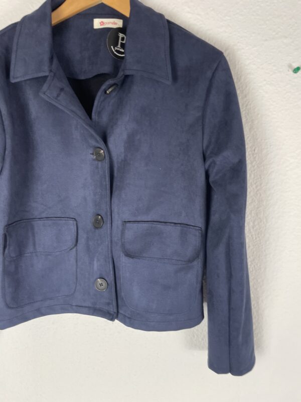 CHAQUETA ANTELINA AZUL - Imagen 2