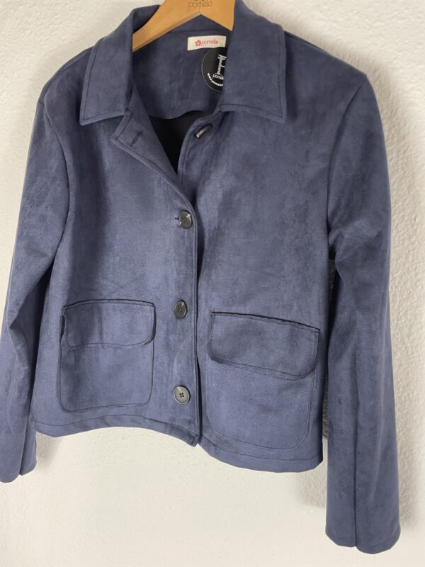 CHAQUETA ANTELINA AZUL