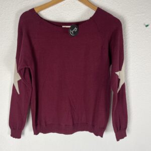 JERSEYR ESTRELLAS MANGAS BURDEOS