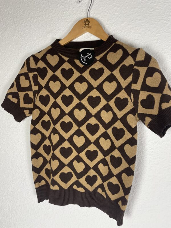 JERSEYR CORAZONES MARRONES - Imagen 2