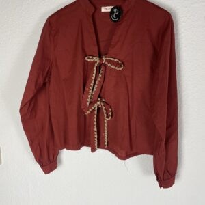 CAMISA TEJA LACITOS DETALLE DORADO